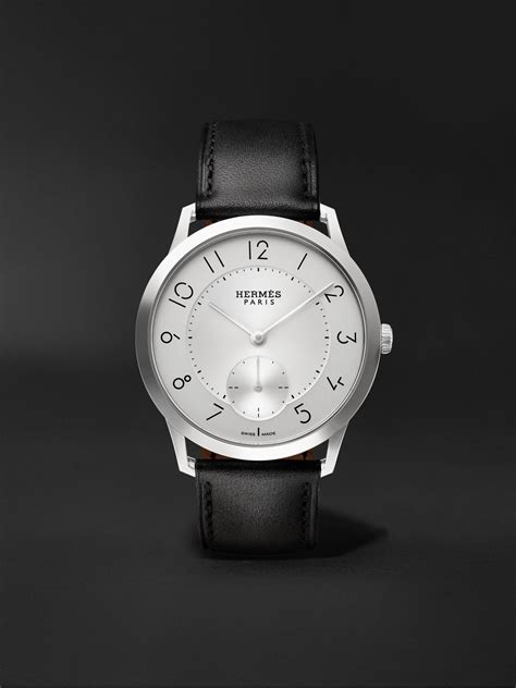 Watch Hermès White in Steel 